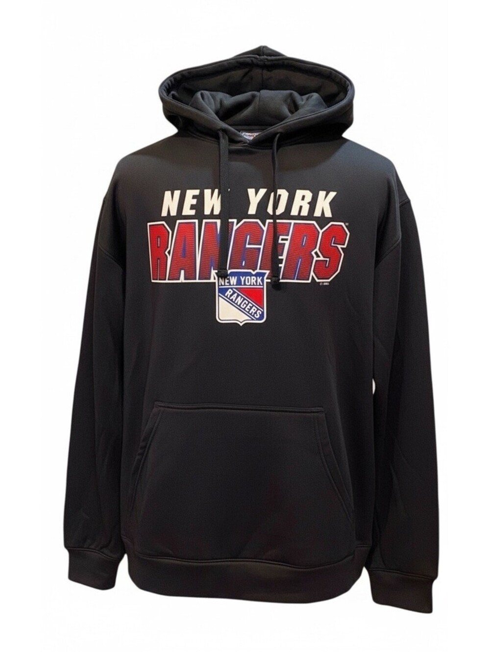 New York Rangers NHL Hoodie Mens Large Gray Charcoal Pullover NWT